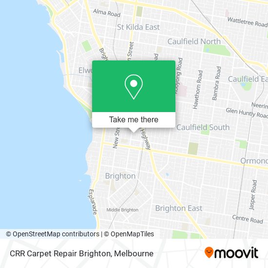 CRR Carpet Repair Brighton map