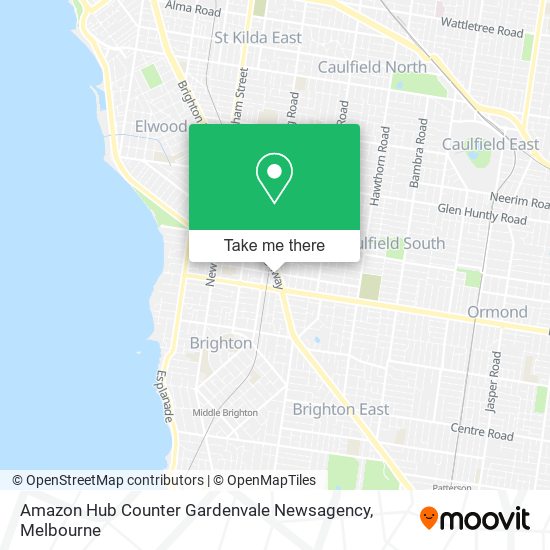 Mapa Amazon Hub Counter Gardenvale Newsagency