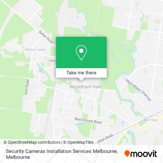 Security Cameras Installation Services Melbourne map