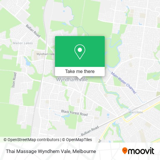 Thai Massage Wyndhem Vale map