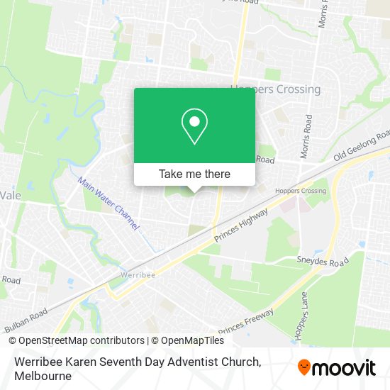 Werribee Karen Seventh Day Adventist Church map