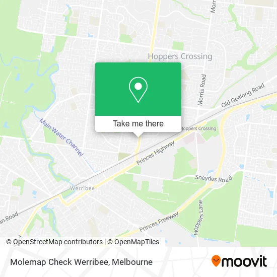 Molemap Check Werribee map