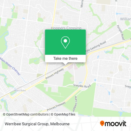 Werribee Surgical Group map
