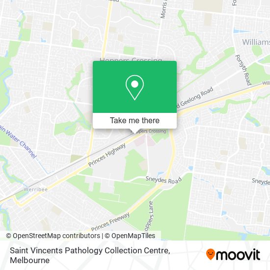 Saint Vincents Pathology Collection Centre map