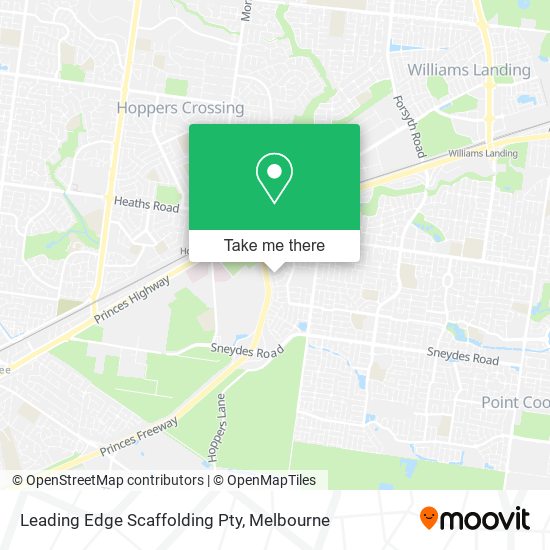 Leading Edge Scaffolding Pty map