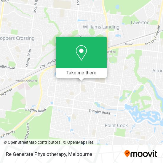 Re Generate Physiotherapy map