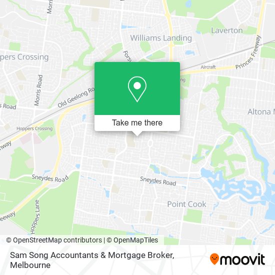 Sam Song Accountants & Mortgage Broker map