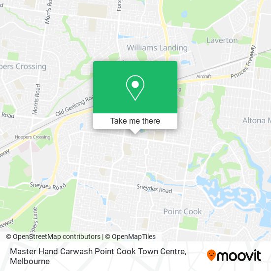 Master Hand Carwash Point Cook Town Centre map