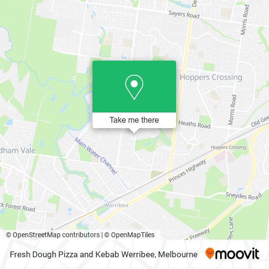 Fresh Dough Pizza and Kebab Werribee map