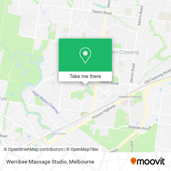 Werribee Massage Studio map