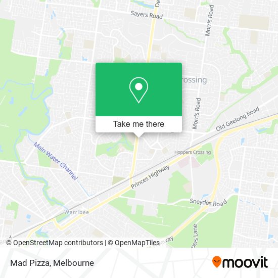 Mad Pizza map