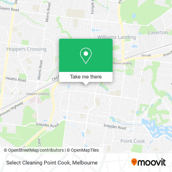 Select Cleaning Point Cook map