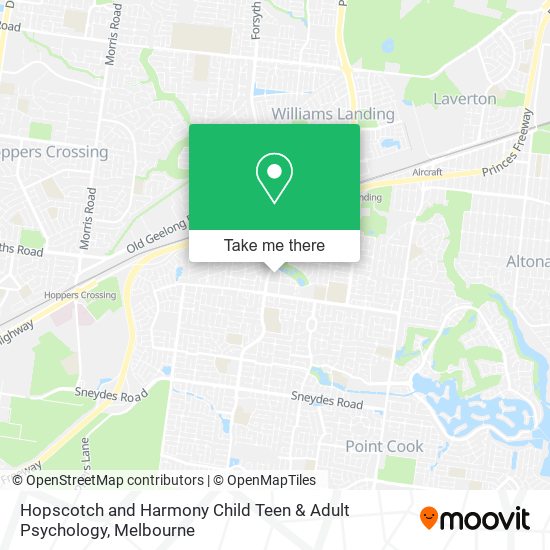 Hopscotch and Harmony Child Teen & Adult Psychology map
