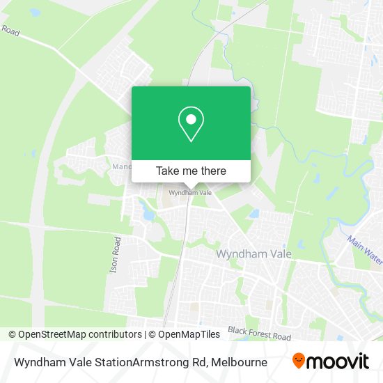 Wyndham Vale StationArmstrong Rd map