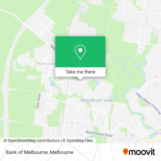 Bank of Melbourne map