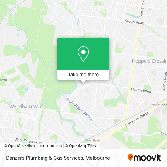 Danzers Plumbing & Gas Services map