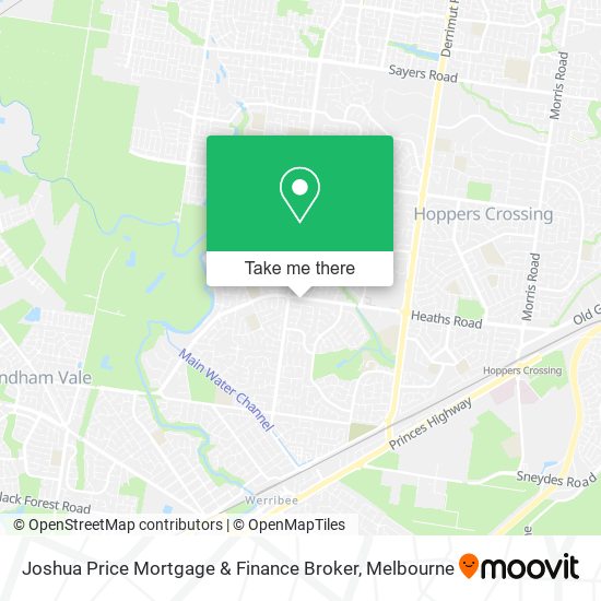 Joshua Price Mortgage & Finance Broker map