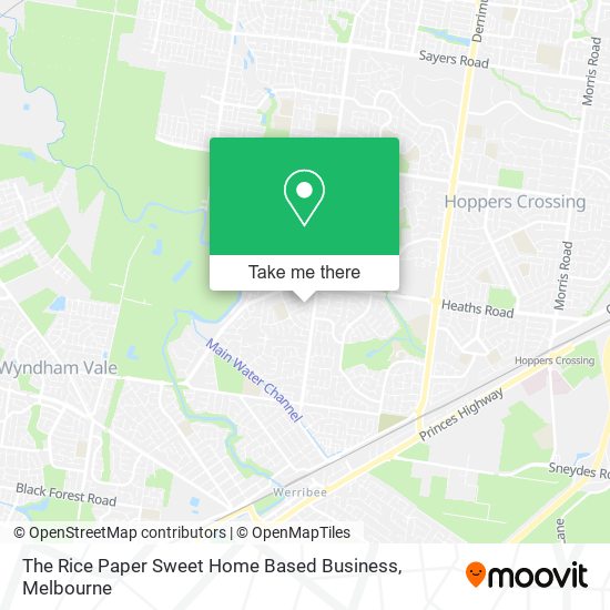 The Rice Paper Sweet Home Based Business map