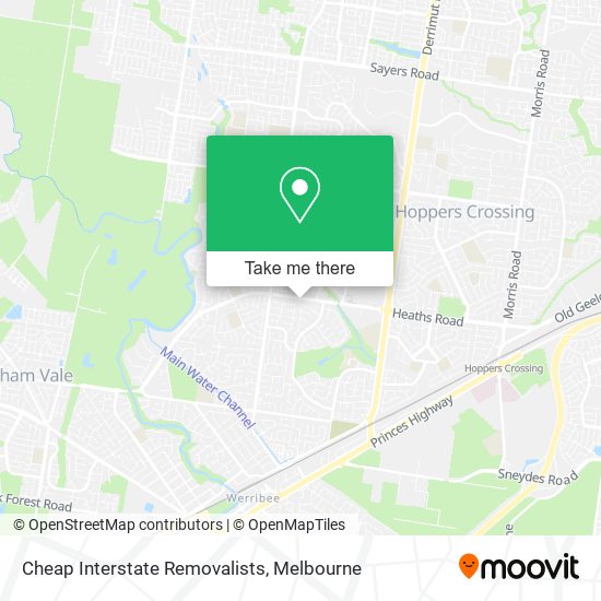 Cheap Interstate Removalists map