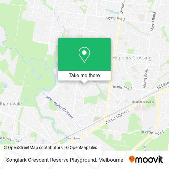 Songlark Crescent Reserve Playground map