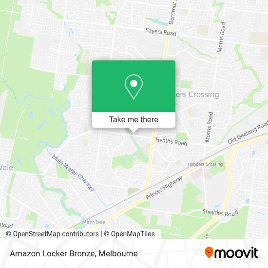 Mapa Amazon Locker Bronze