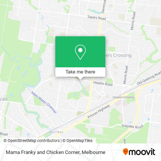 Mama Franky and Chicken Corner map