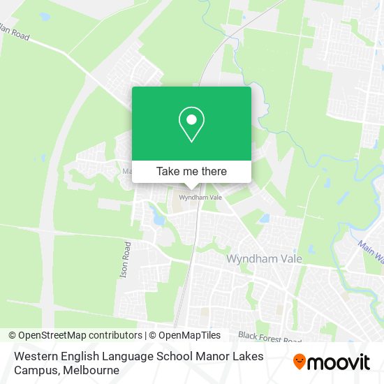 Western English Language School Manor Lakes Campus map