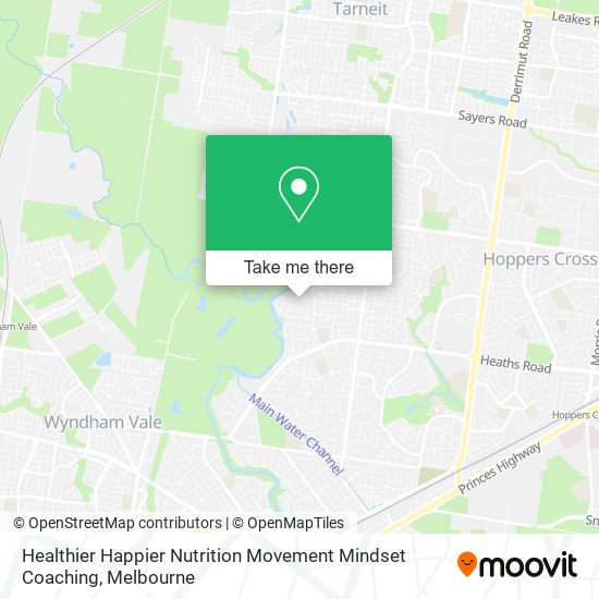 Healthier Happier Nutrition Movement Mindset Coaching map