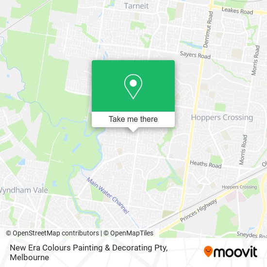 New Era Colours Painting & Decorating Pty map