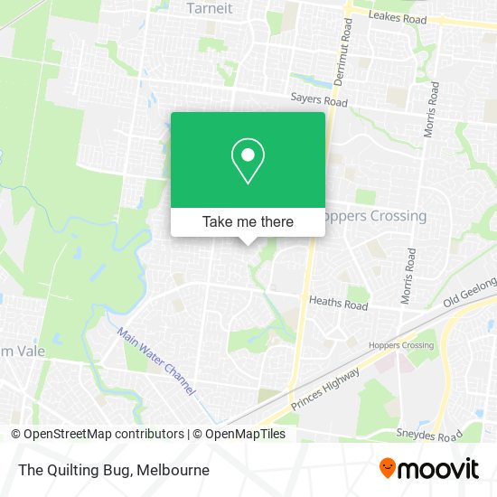 The Quilting Bug map