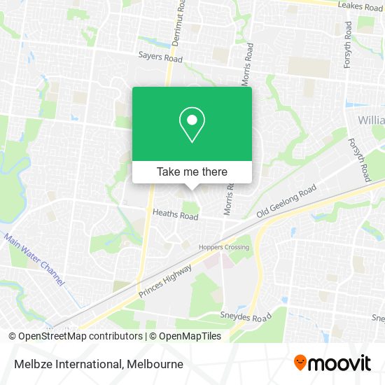 Melbze International map