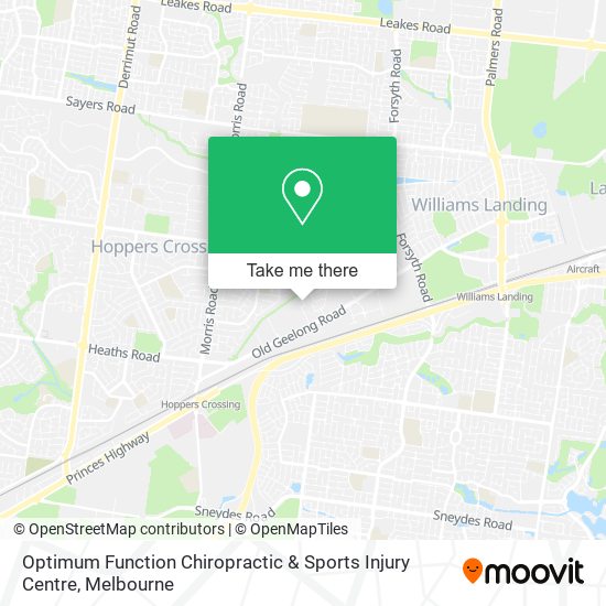 Optimum Function Chiropractic & Sports Injury Centre map