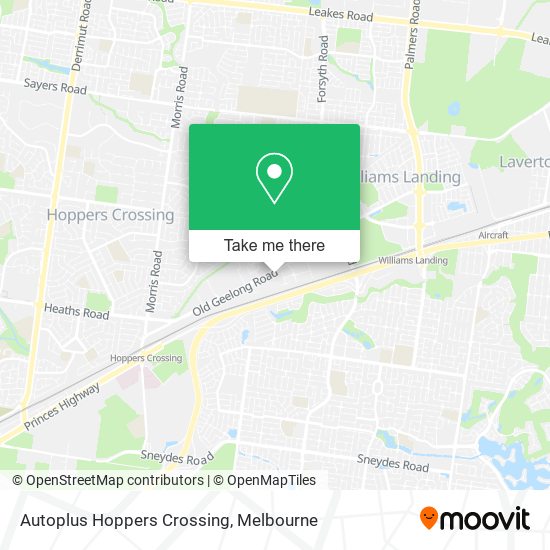 Autoplus Hoppers Crossing map