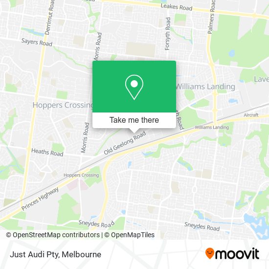 Just Audi Pty map