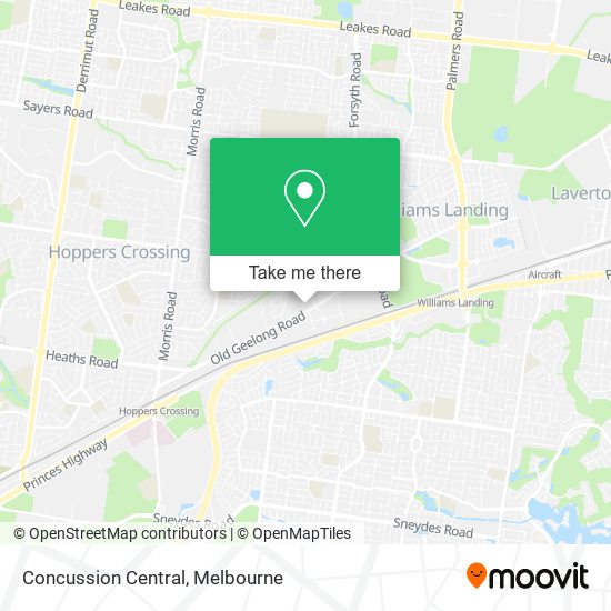Concussion Central map