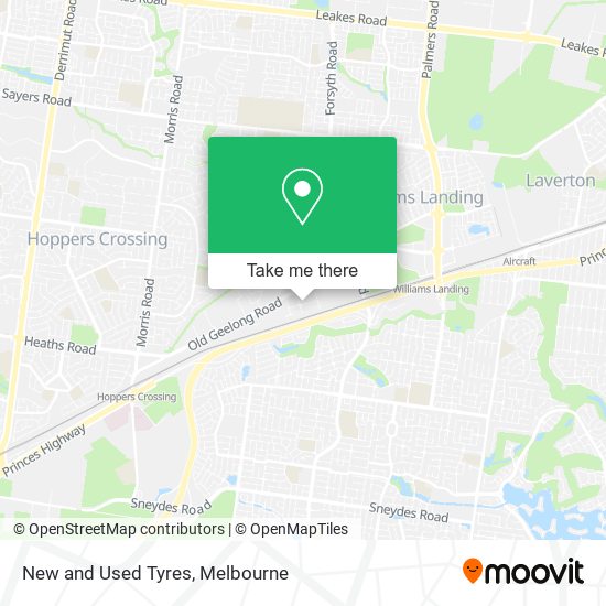 New and Used Tyres map