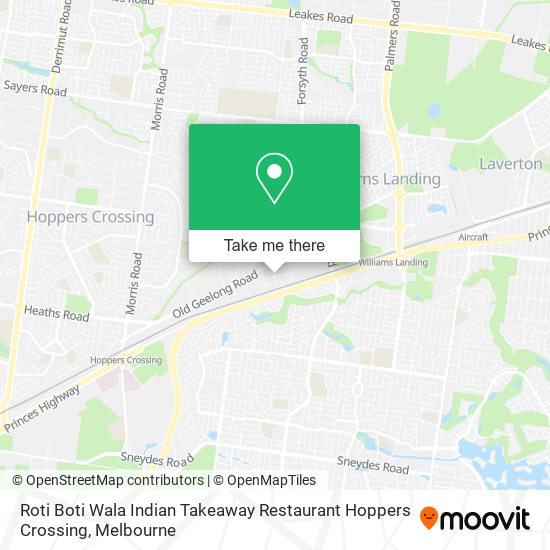 Roti Boti Wala Indian Takeaway Restaurant Hoppers Crossing map