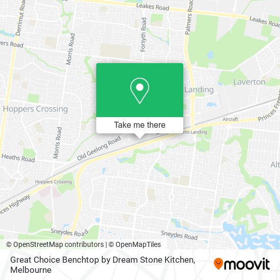 Great Choice Benchtop by Dream Stone Kitchen map