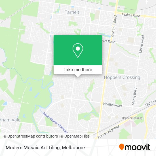 Modern Mosaic Art Tiling map
