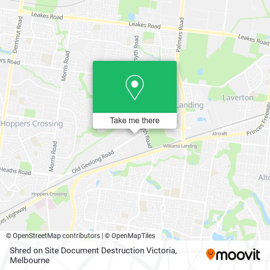 Shred on Site Document Destruction Victoria map