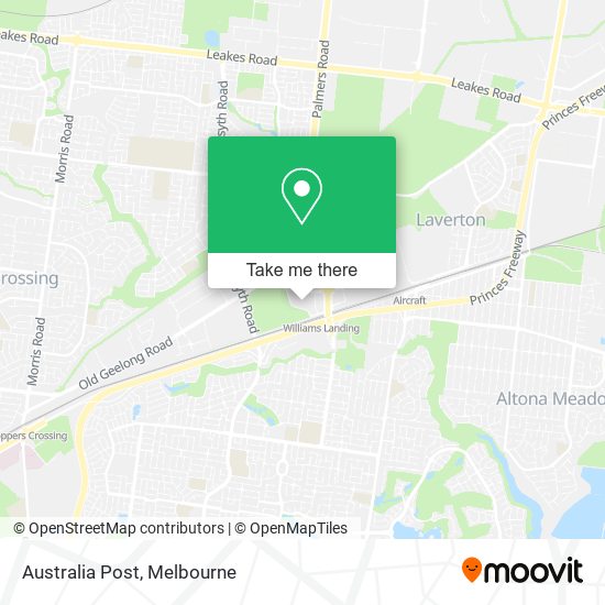 Australia Post map