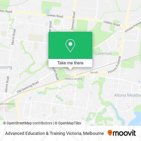 Advanced Education & Training Victoria map