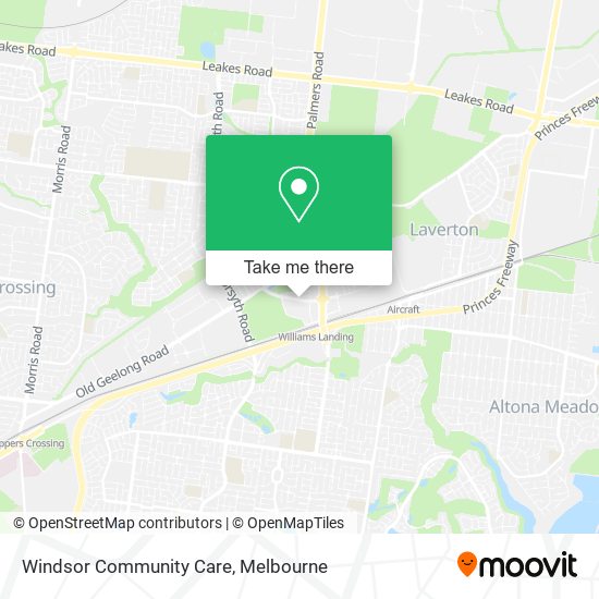 Windsor Community Care map