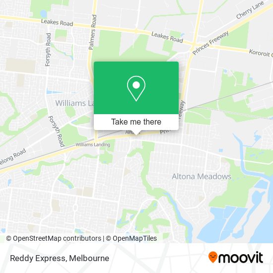 Reddy Express map