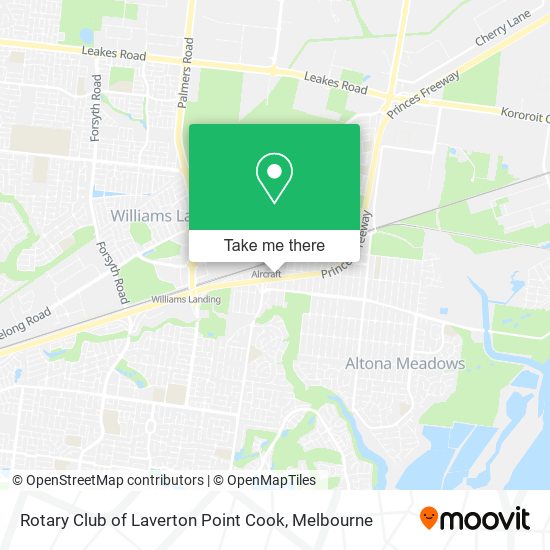 Rotary Club of Laverton Point Cook map