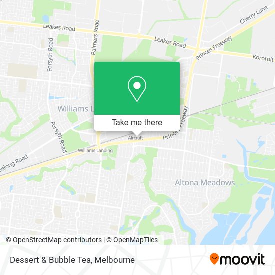 Dessert & Bubble Tea map