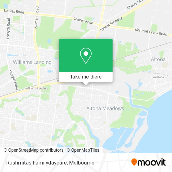 Mapa Rashmitas Familydaycare