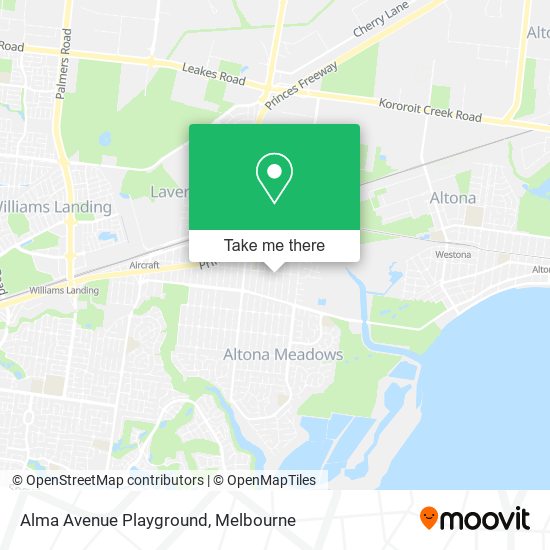 Alma Avenue Playground map