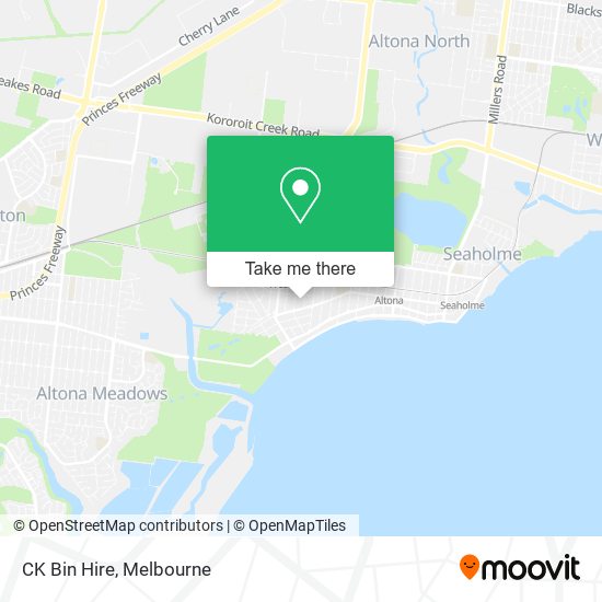 CK Bin Hire map