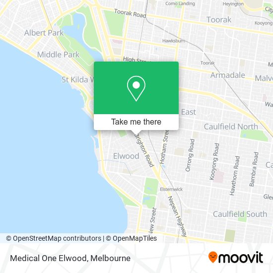 Medical One Elwood map